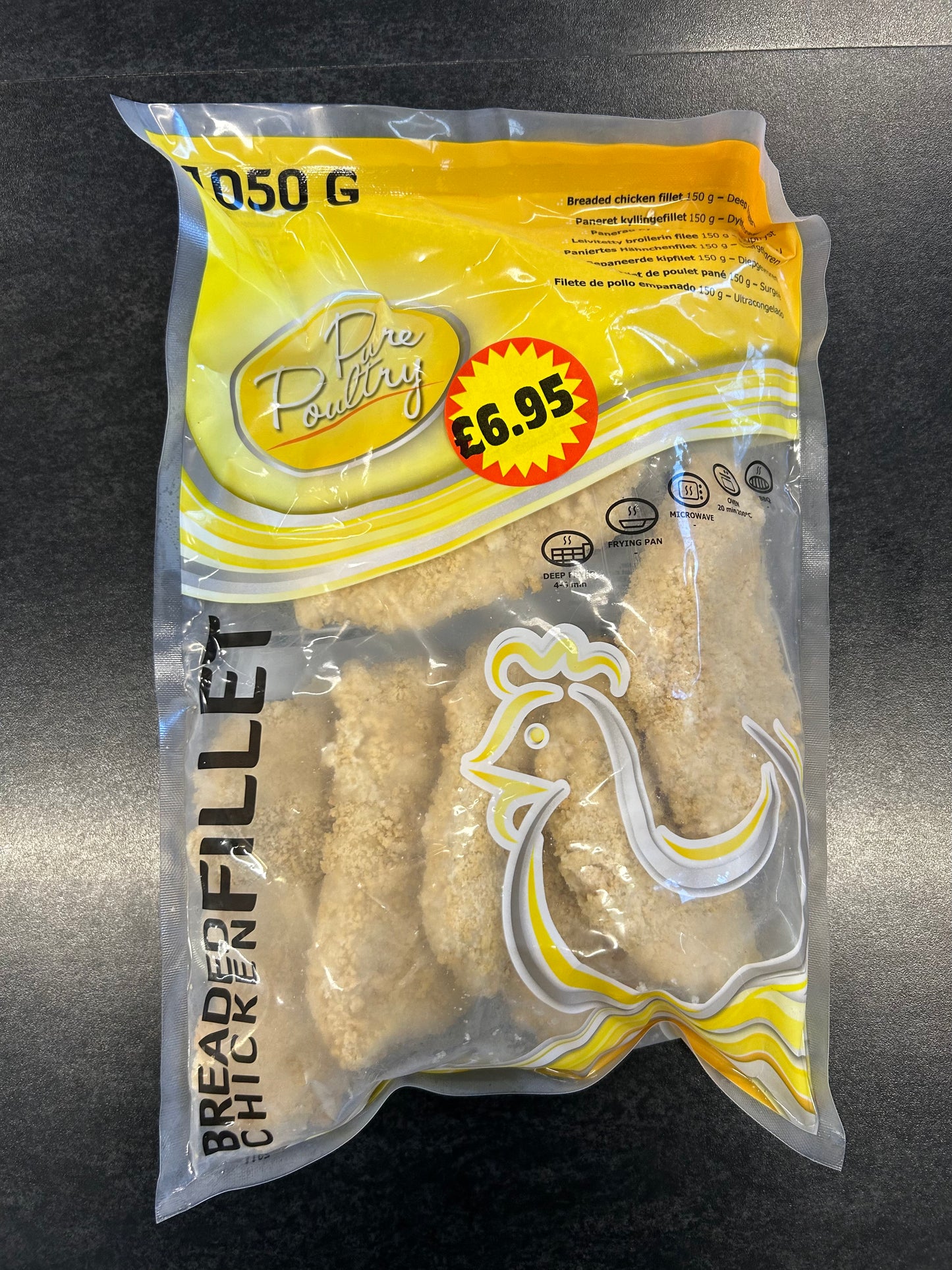 Pure Poultry Breaded Fillet 1kg