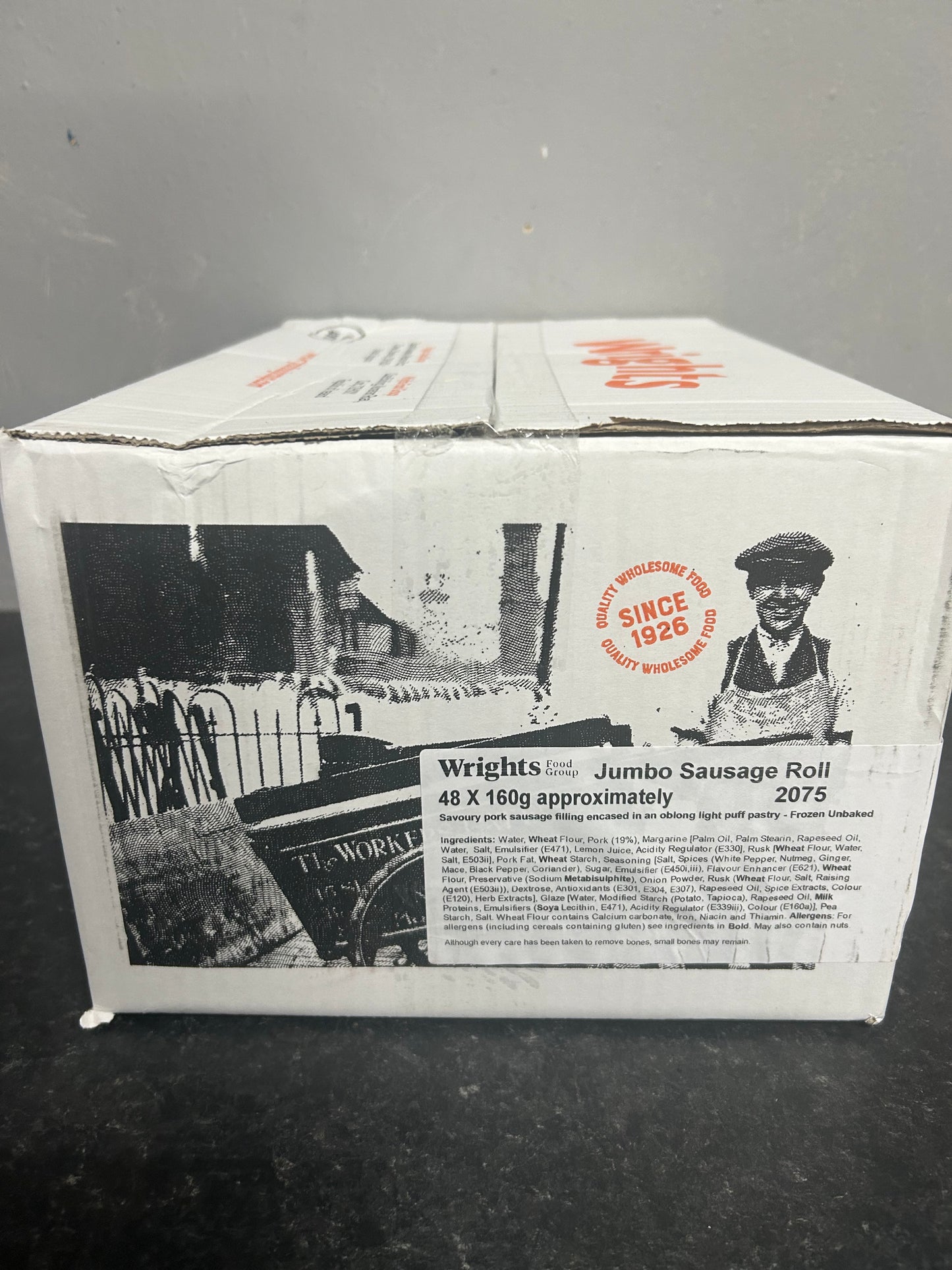 8” Jumbo Sausage Roll x48