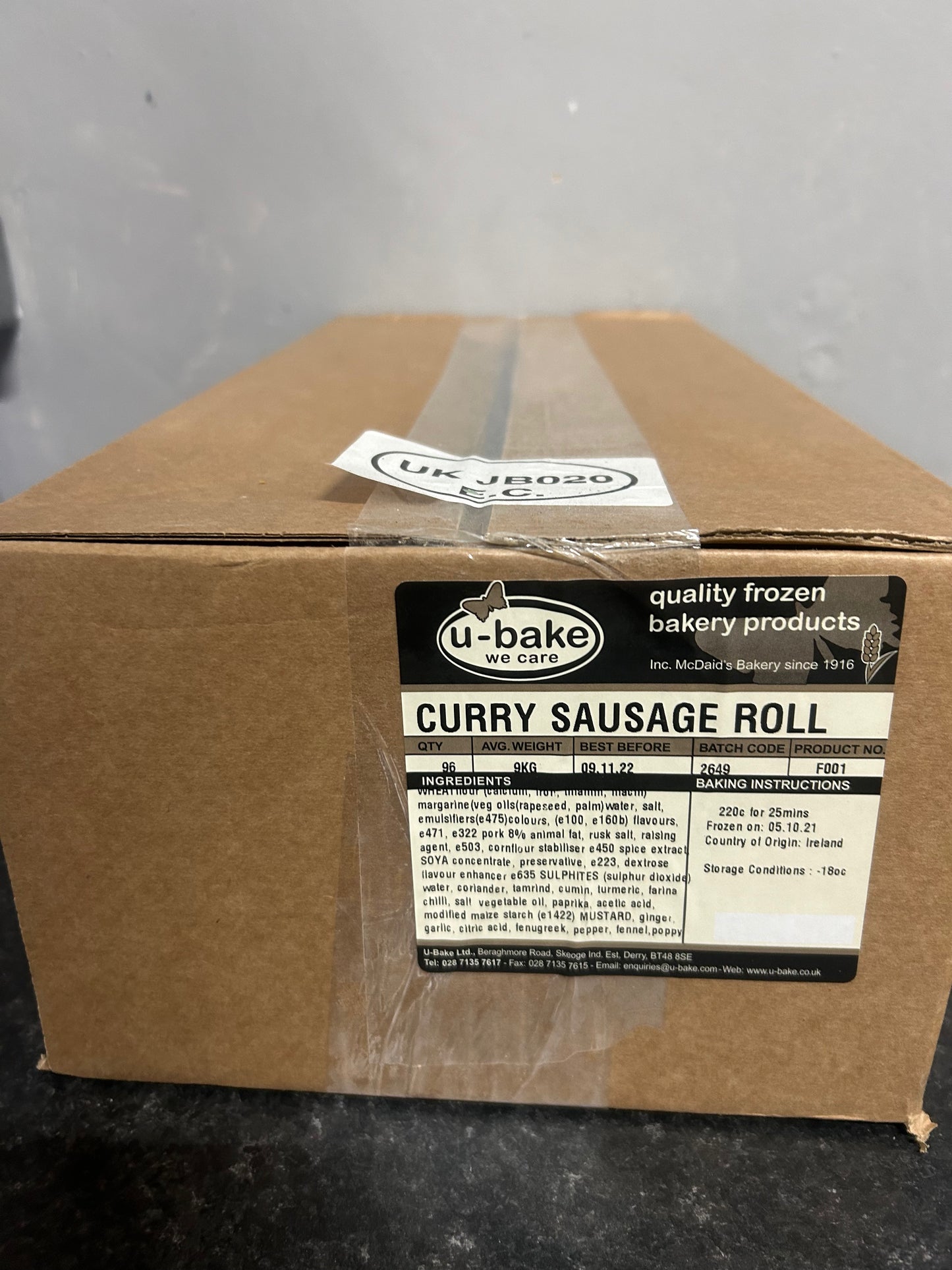 Curry Sausage Roll x96